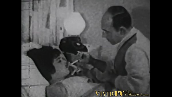 Old Lady Gets a Good Stroking in Black & White