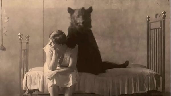 Victorian Babe Gets a Furry Wake-Up Call