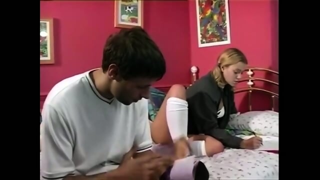 She's Studying...His Mouth!